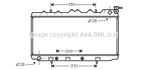 AVA QUALITY COOLING Радиатор, охлаждение двигателя DN2119